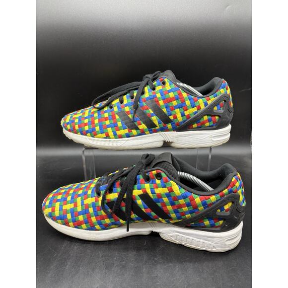 Adidas Originals ZX Flux Multicolor Weave Mens Size 11.5 Running Shoes S78345